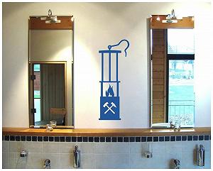 Наклейка на стіну Samunshi Pit Lamp Storm Lanterns 46 x 120 см Чорний synthetic.ua - Фото 1