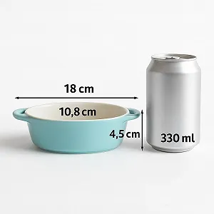 Форми для запікання Набір з 4 шт Овальні Керамічні 300 мл Білий synthetic.ua - Фото 1