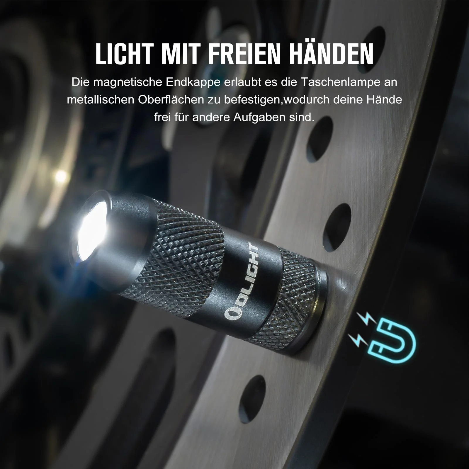 Міні ліхтар OLIGHT iMini 2 LED USB Акумуляторний брелок з магнітною основою, 50LM 19.5g EOS, IPX6 Маленький, фото №7