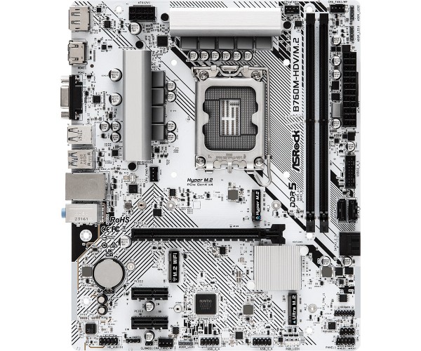 Материнська плата ASRock B760M-HDV/M.2 Socket 1700, фото №2 Материнська плата ASRock B760M-HDV/M.2 Socket 1700, фото №2