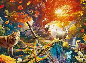 Пазл Ravensburger Excalibur Forest 500 деталей Softclick Technology - Фото 1