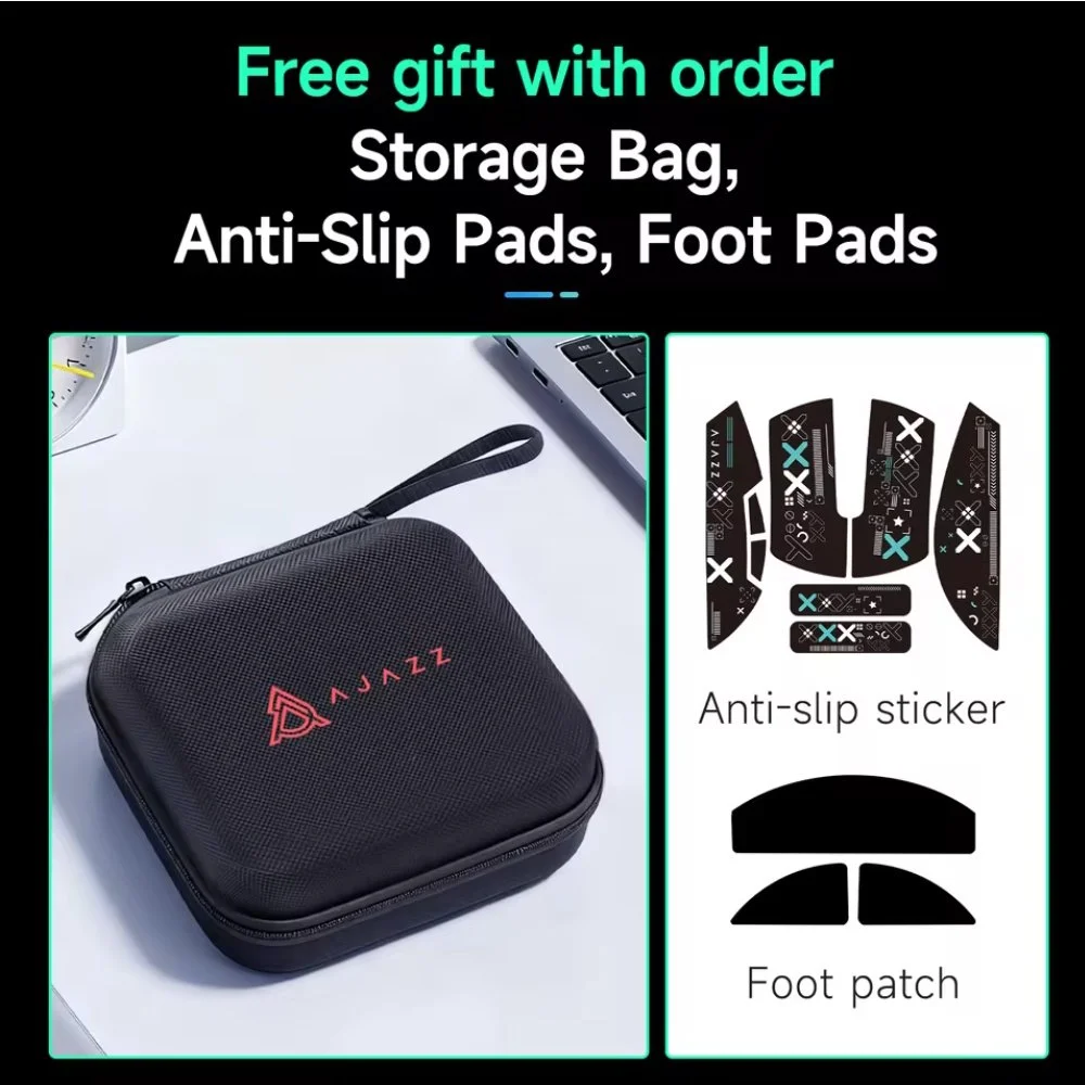 Миша AJAZZ AJ139P NL V3 Ultra PAW3950 42000DPI Black + кейс, фото №7