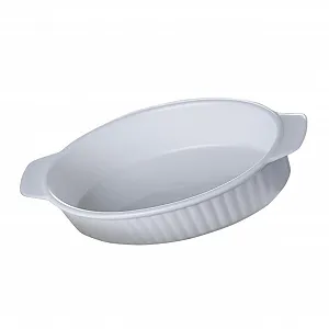 Форма для запекания Cabilock керамическая с двойными ручками термостойкая овальная - Фото 1