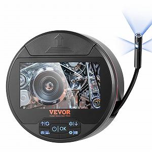 Эндоскоп VEVOR Triple Lens, инспекционная камера с 4,3-дюймовым IPS-экраном, 8+2 светодиодами, водонепроницаемостью IP67 для автомобильной сантехники (включая кабель 5 м, карту 32 ГБ) - Фото 1
