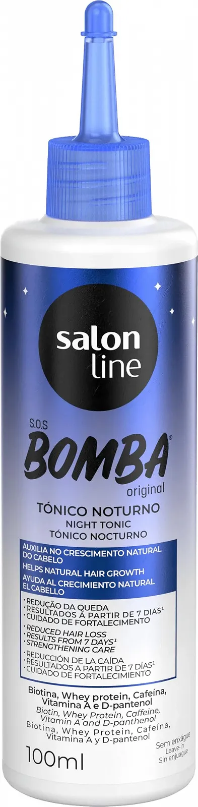 Тонік Salon Line SOS Bomba Original Growth Нічний 100 мл, фото №2