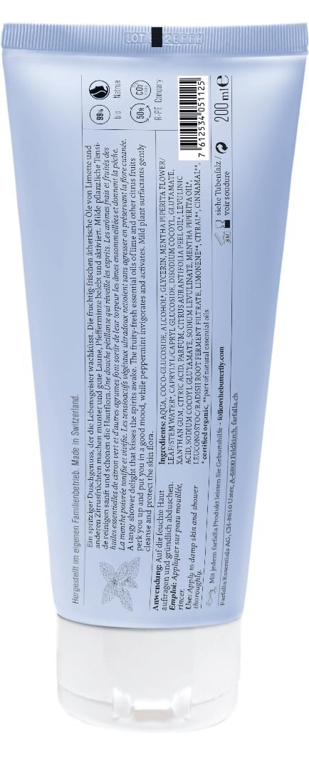 Гель для душа farfalla Sommerglück 200 мл Веганский NaTrue Certified, фото №2