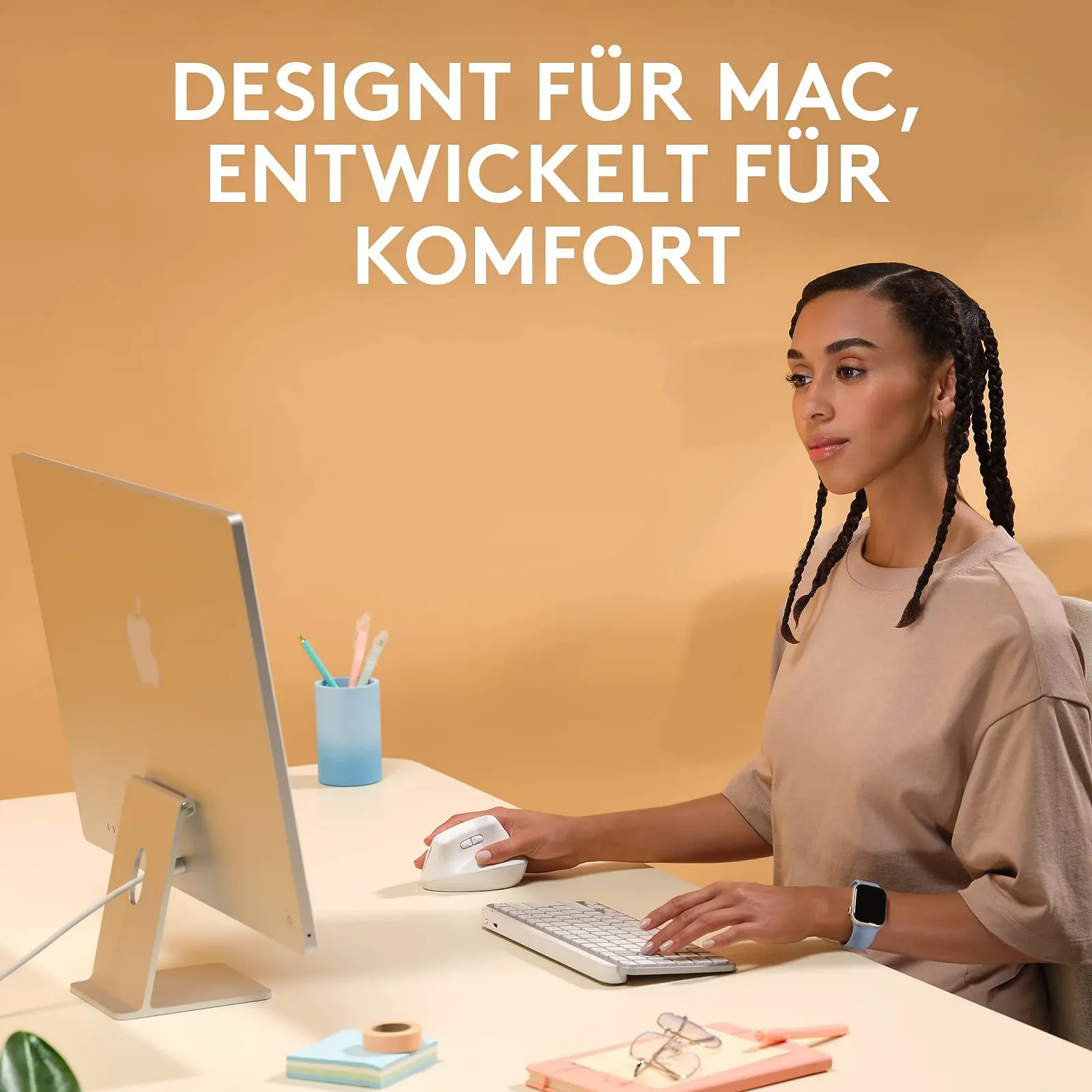 Мышь Беспроводная Logitech Lift for Mac Вертикальная Эргономичная Bluetooth Тихие Щелчки Тихий Smartwheel 4 Настраиваемые Кнопки Белая, фото №3 Мышь Беспроводная Logitech Lift for Mac Вертикальная Эргономичная Bluetooth Тихие Щелчки Тихий Smartwheel 4 Настраиваемые Кнопки Белая, фото №3