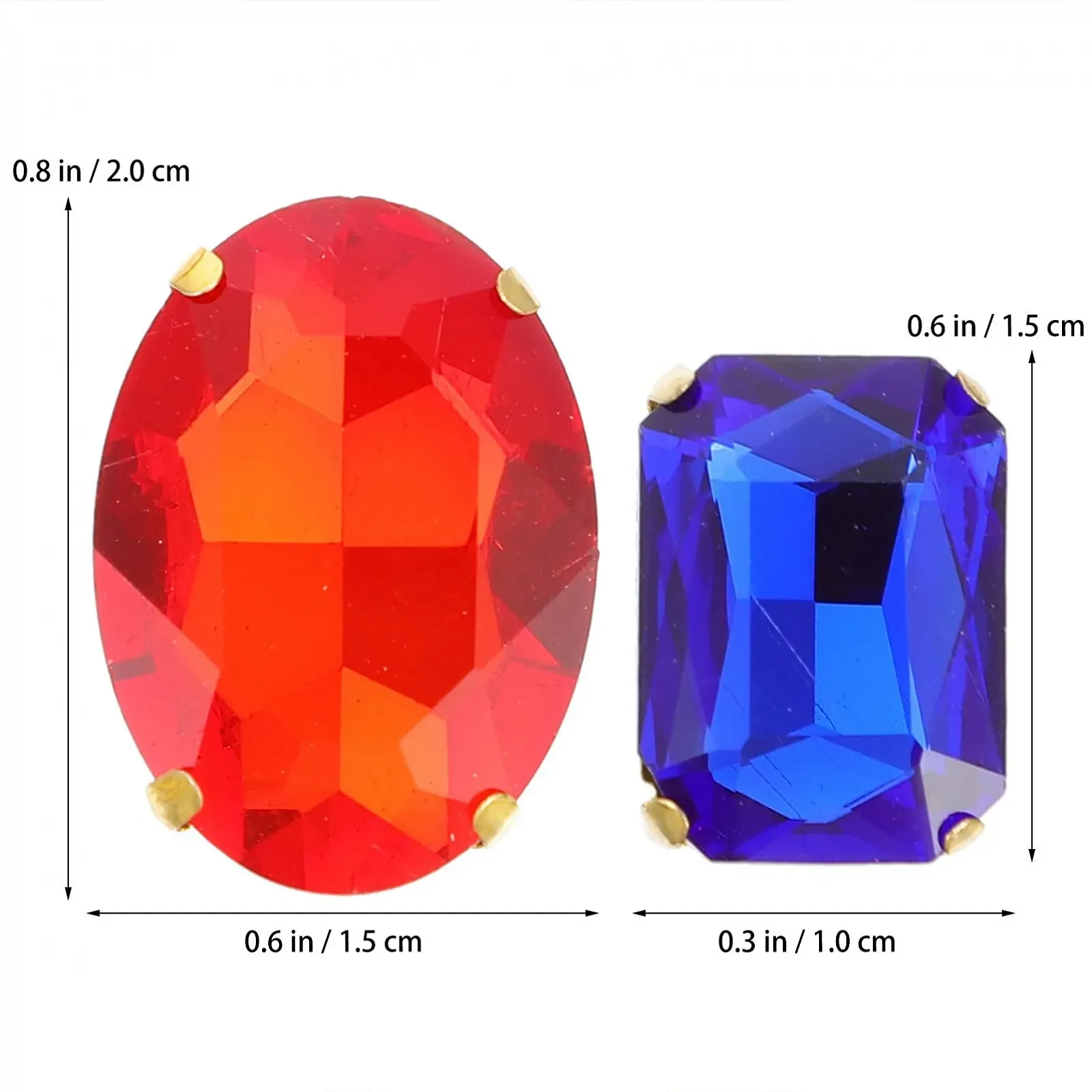 Пришивні скляні кристали STOBOK для аксесуарів для одягу, фото №4