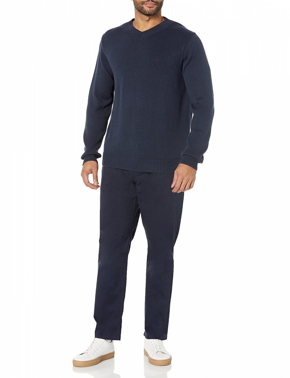 Пуловер з V-подібним вирізом Amazon Essentials Regular Fit, фото №7
