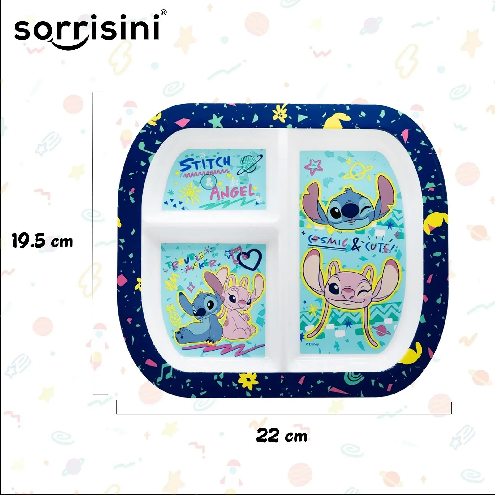 Набор детской посуды Sorrisini, из 3 тарелок, фото №3 Набор детской посуды Sorrisini, из 3 тарелок, фото №3