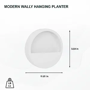 Подвесное кашпо Wally настенное матовое белое XS 30 см цена на synthetic.ua - Фото 1 Подвесное кашпо Wally настенное матовое белое XS 30 см synthetic.ua - Фото 1