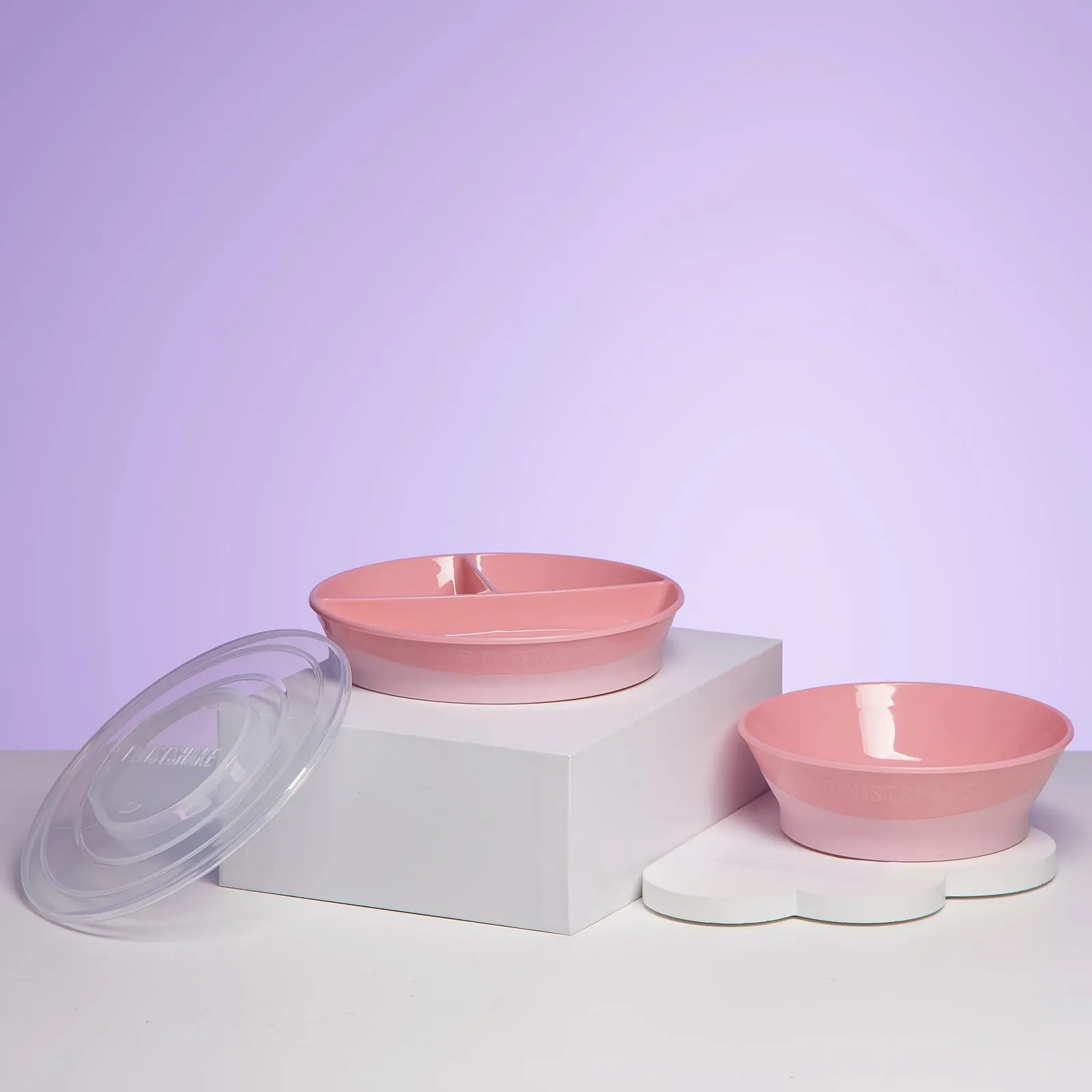 Розділена дитяча тарілка Twistshake, без BPA, рожева, фото №2 Розділена дитяча тарілка Twistshake, без BPA, рожева, фото №2