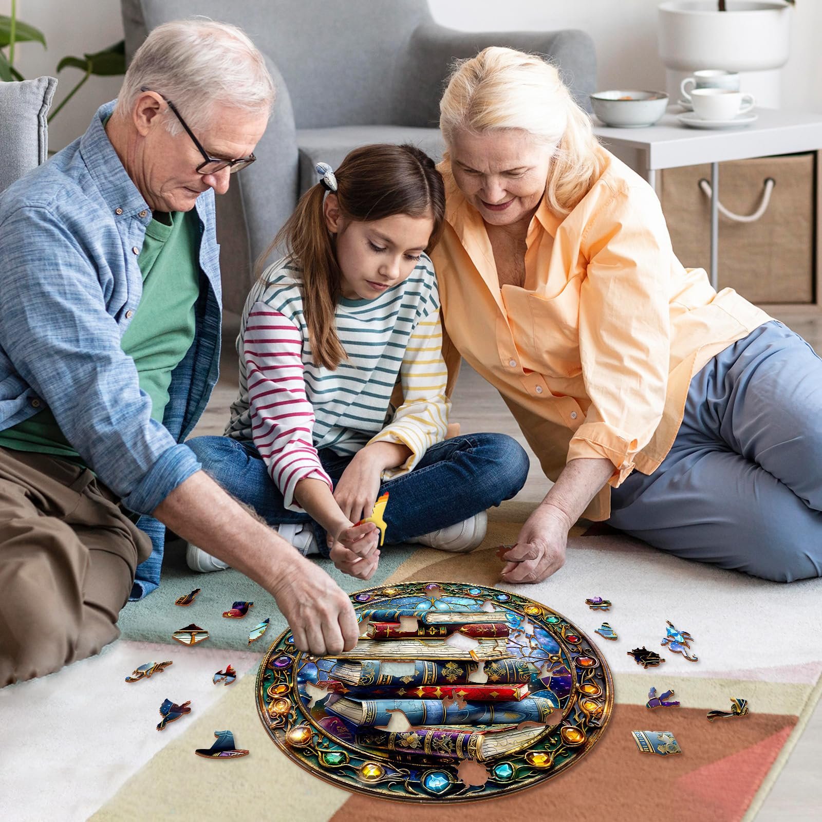 Дерев'яний пазл Magic Book L 300 елементів 34 x 34 см, фото №7 Дерев'яний пазл Magic Book L 300 елементів 34 x 34 см, фото №7