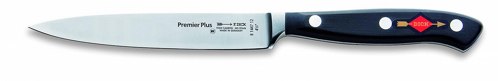 Набор ножей F. DICK Premier Plus 81098000 (Офисный нож 12 см, Поварской нож 21 см, Нож для карвинга 18 см, сталь X50CrMoV15, нержавеющая, 56° HRC) Черный, фото №4