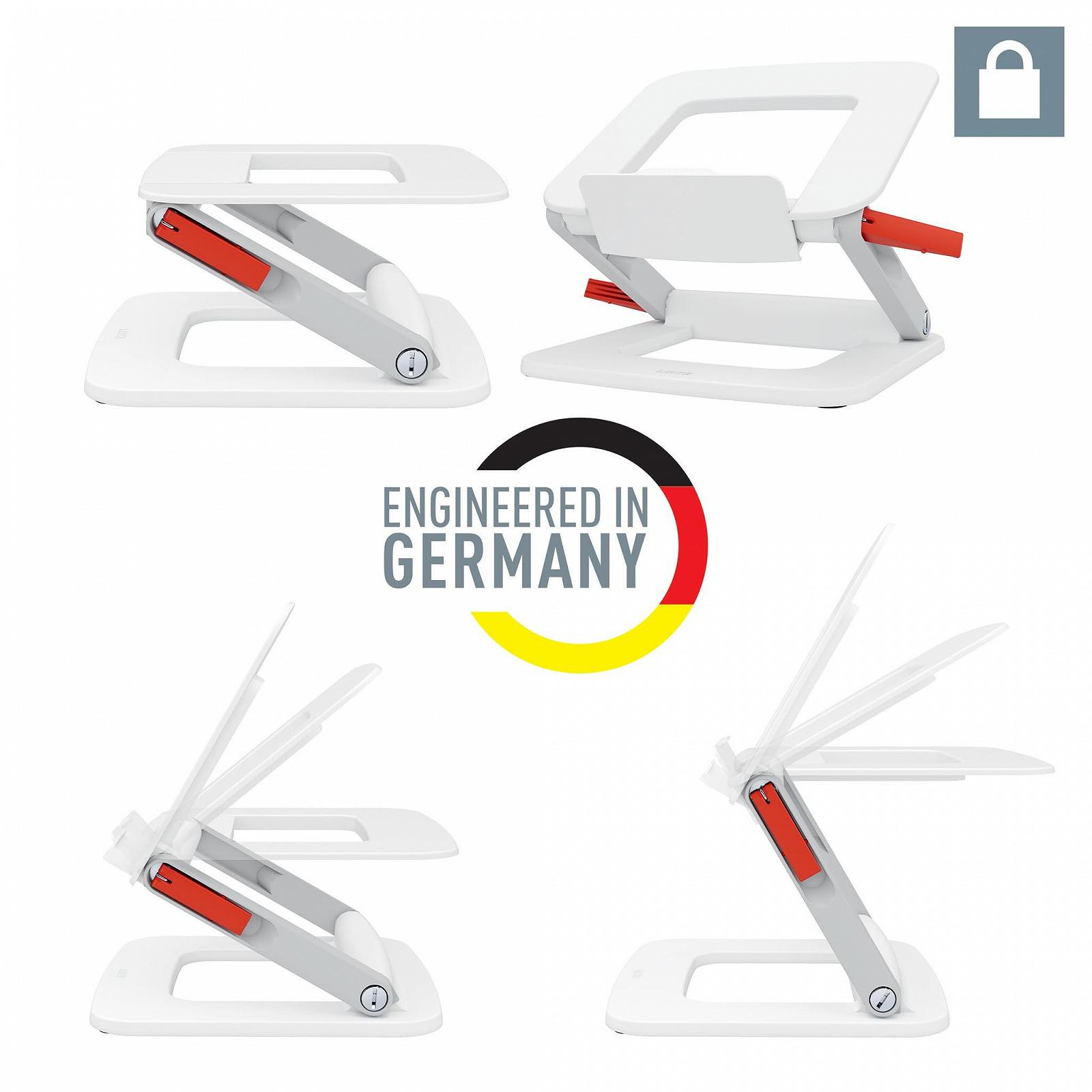 Підставка для ноутбука Leitz Ergo 64240001 з регулюванням висоти та кута нахилу для ноутбуків 13-15 дюймів, 63% переробленого пластику, 6 комбінацій висоти та кута, фото №3 Підставка для ноутбука Leitz Ergo 64240001 з регулюванням висоти та кута нахилу для ноутбуків 13-15 дюймів, 63% переробленого пластику, 6 комбінацій висоти та кута, фото №3