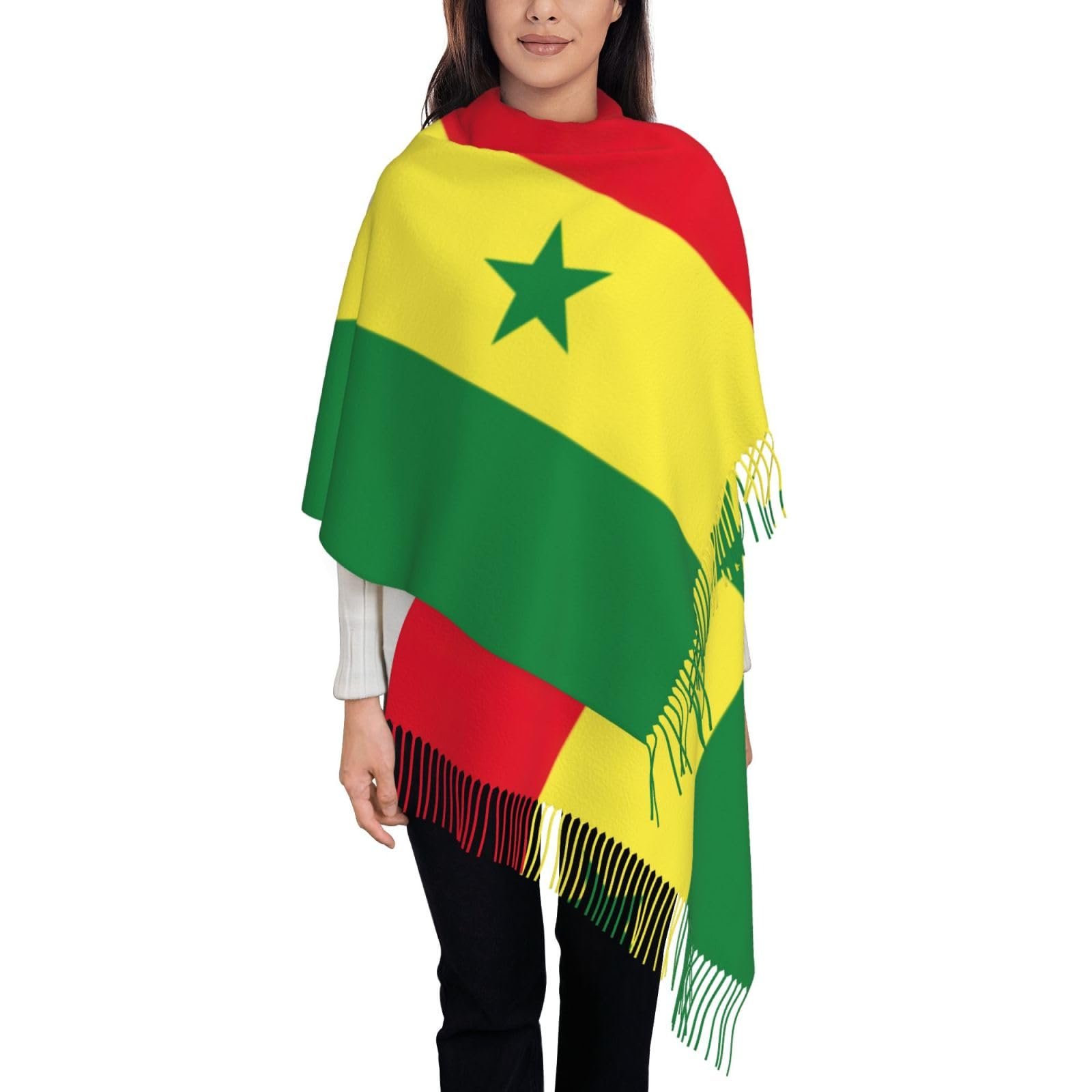 Пашміна LNNIUK Senegal Flag Жіночий зимовий, фото №1