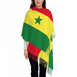 Пашміна LNNIUK Senegal Flag Жіночий зимовий - Фото 1