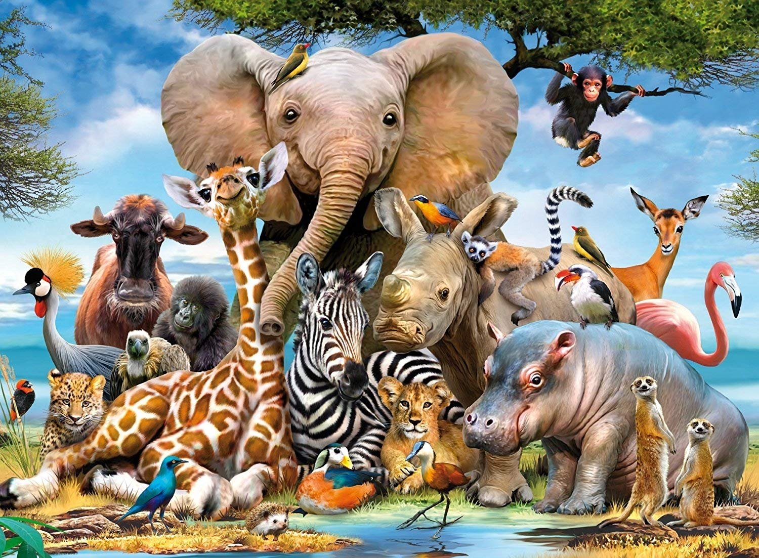 Пазл Ravensburger African Friends XXL 300 шт., фото №2