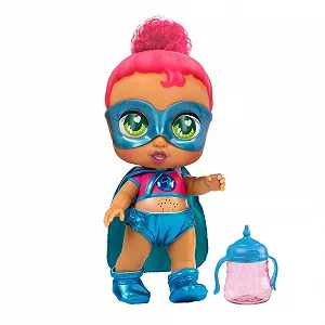 Лялька Super Cute Superhero Kala з пляшечкою, одягом та аксесуарами, що змінюються, інтерактивна лялька зі світлом і звуком, для дівчаток і хлопчиків від 3 років (85390) - Фото 1