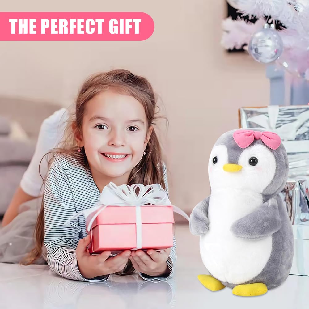 Плюшевая Игрушка KBIBCK Пингвин с Бантиком 25 см Розовый, фото №5
