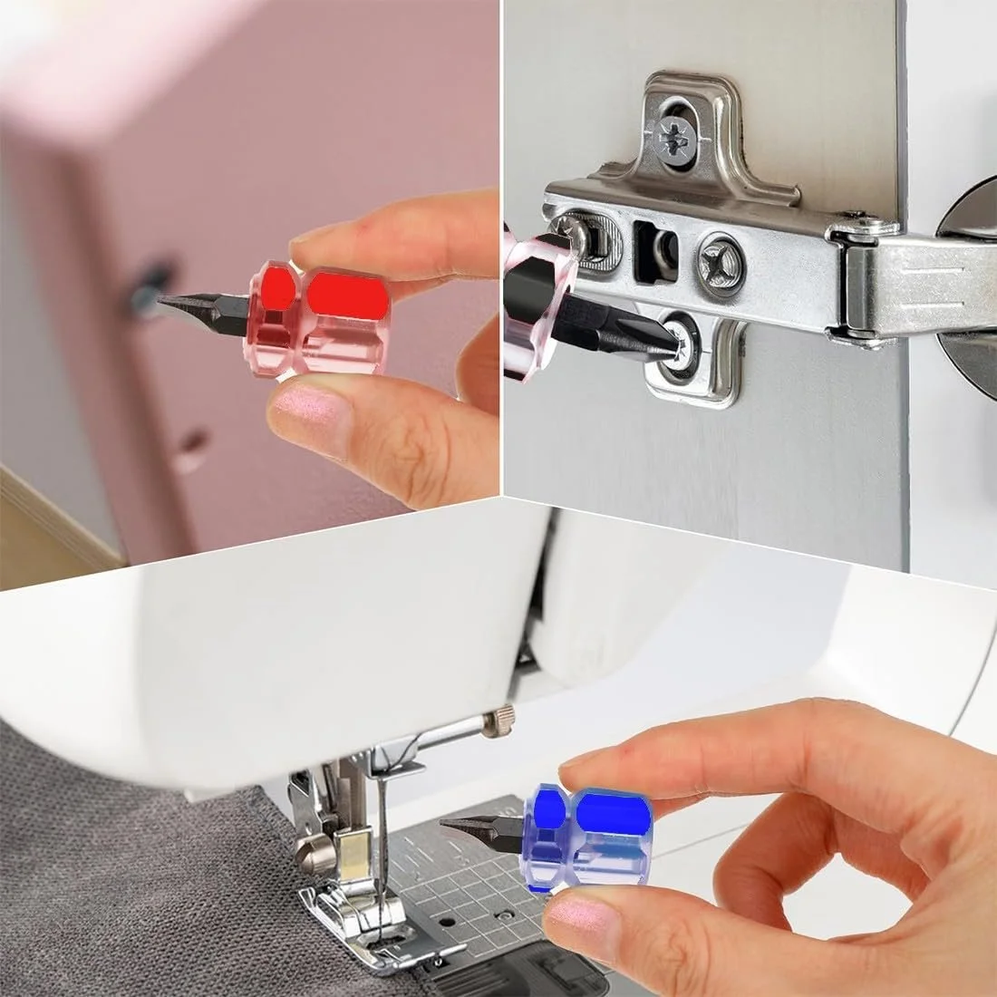 Набір мінівикруток 5 шт. з короткими ручками шліцьові та хрестові, фото №6