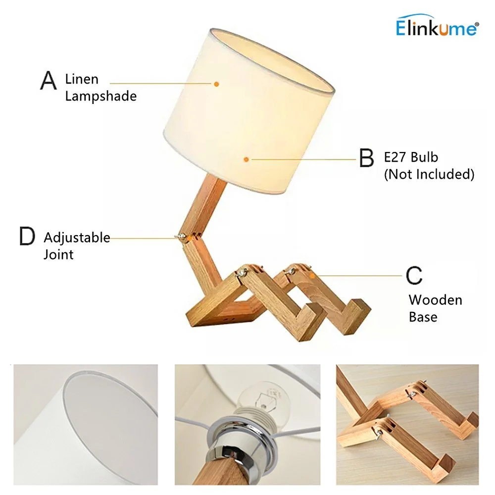 Настільна лампа Creative Robot, фото №5