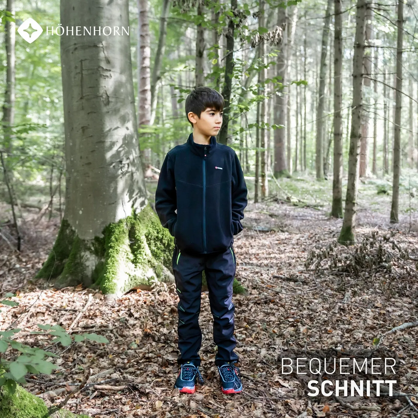 Флісова куртка HHöhenhorn Leggon Дитяча для хлопчиків, на повній блискавці, для активного відпочинку, фото №5