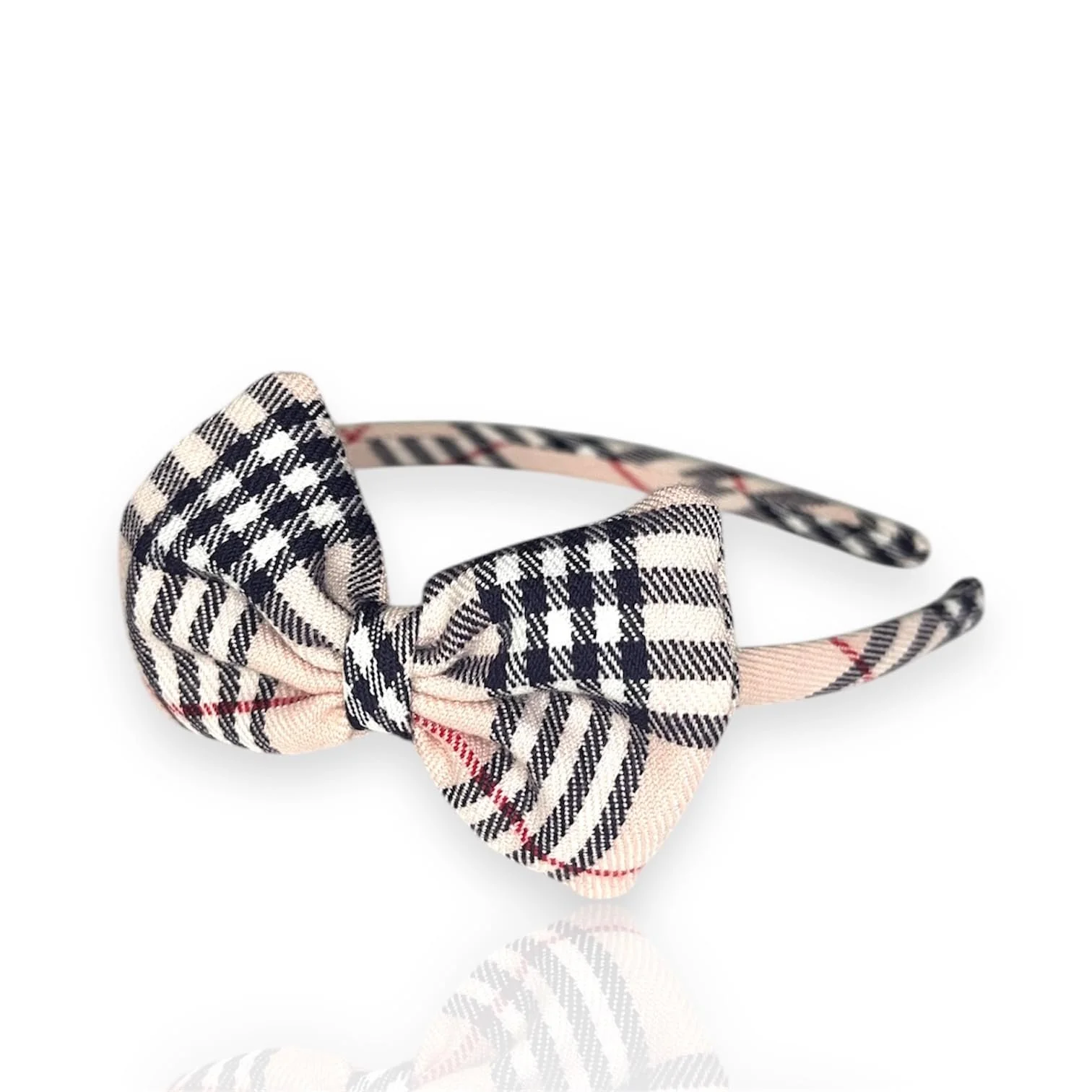 Обруч для волосся в шотландську клітинку для дівчаток, фото №2