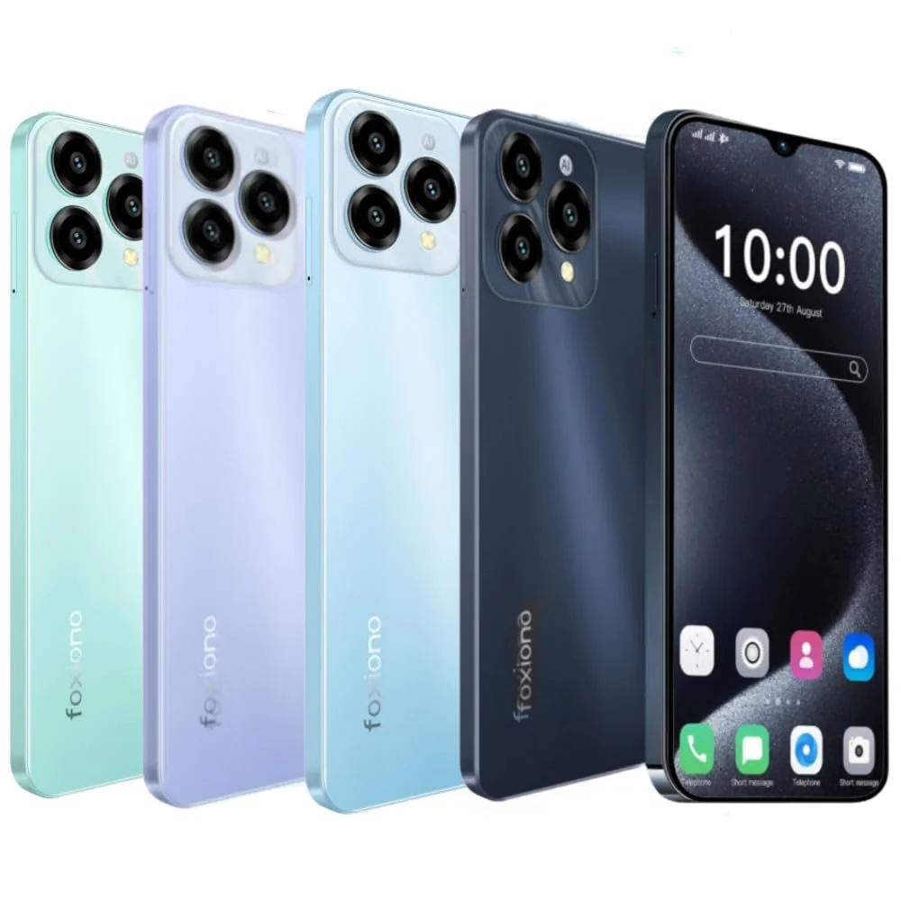 Смартфон Android 8GB + 64GB Octa Core 90Hz 6.52" HD+ 4000 мАч 13MP + 5MP Dual SIM 4G Black, фото №5
