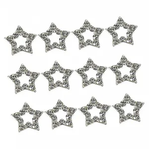 Подвески для ногтей POPETPOP 12 шт. Звездообразные декоративные подвески с драгоценными камнями для маникюра - Фото 1