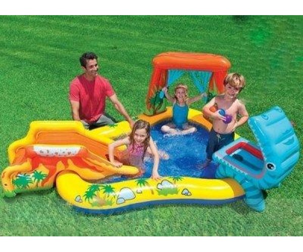 Надувной игровой центр Intex Dinosaur Play Cente 57444 216 л, фото №6