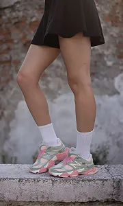 Кроссовки New Balance 9060 light Green Pink synthetic.ua - Фото 1