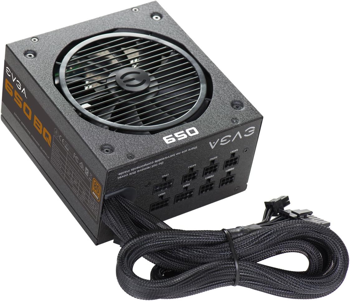 Блок живлення для ПК EVGA 650 BQ 80 PLUS BRONZE Black , фото №2