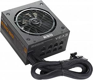 Блок питания для ПК EVGA 650 BQ 80 PLUS BRONZE Black  synthetic.ua - Фото 1