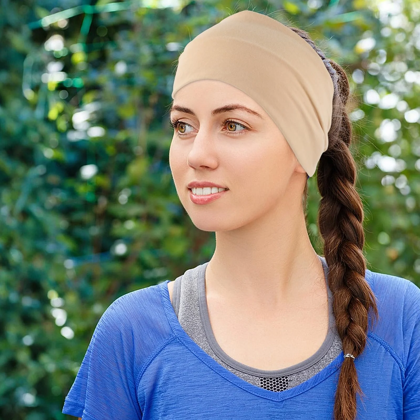 Набор эластичных широких женских повязок для волос., фото №5