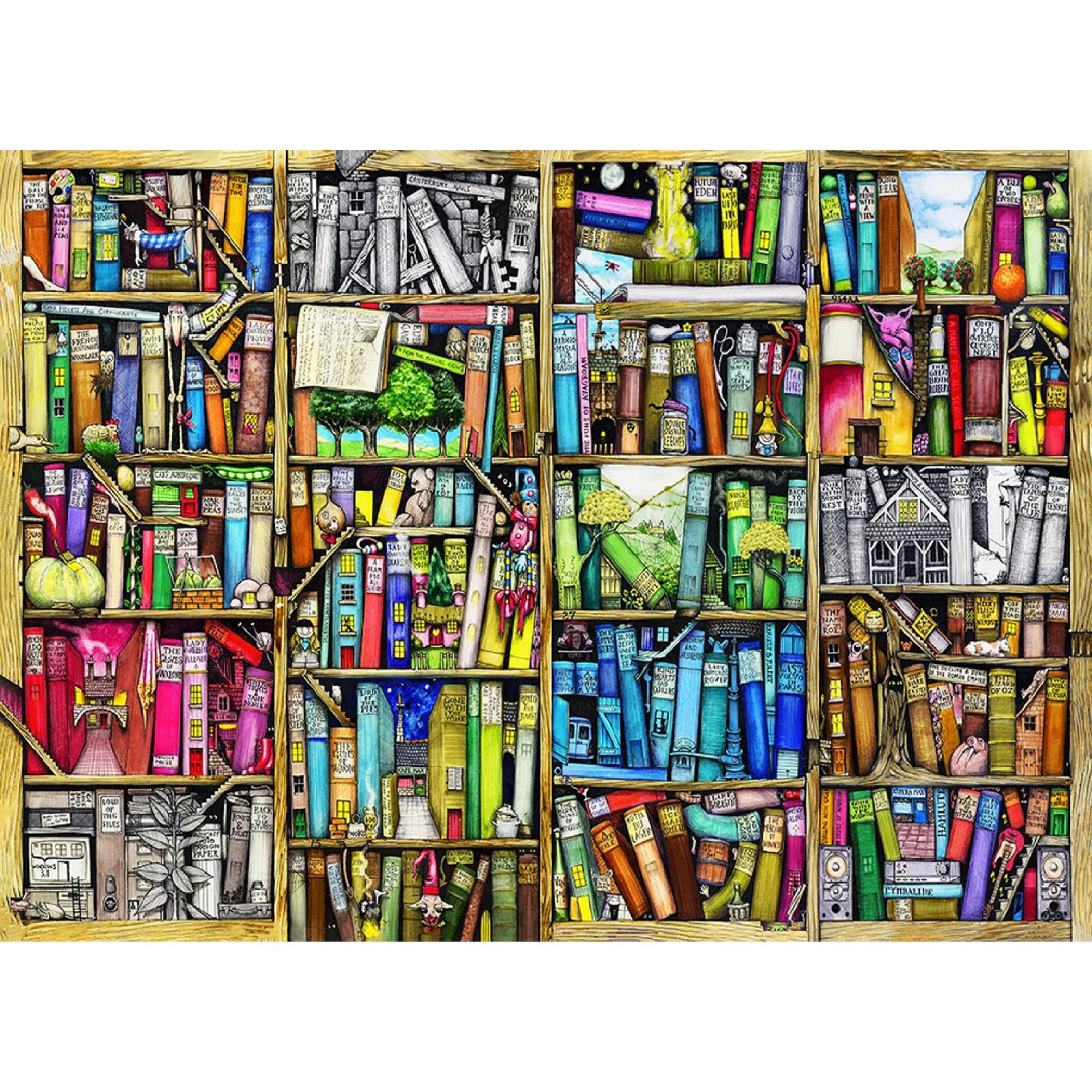 Пазл WOODEN.CITY Bookcase 1000 деталей 51.9 x 37.5 см дерев'яний бібліотека, фото №2