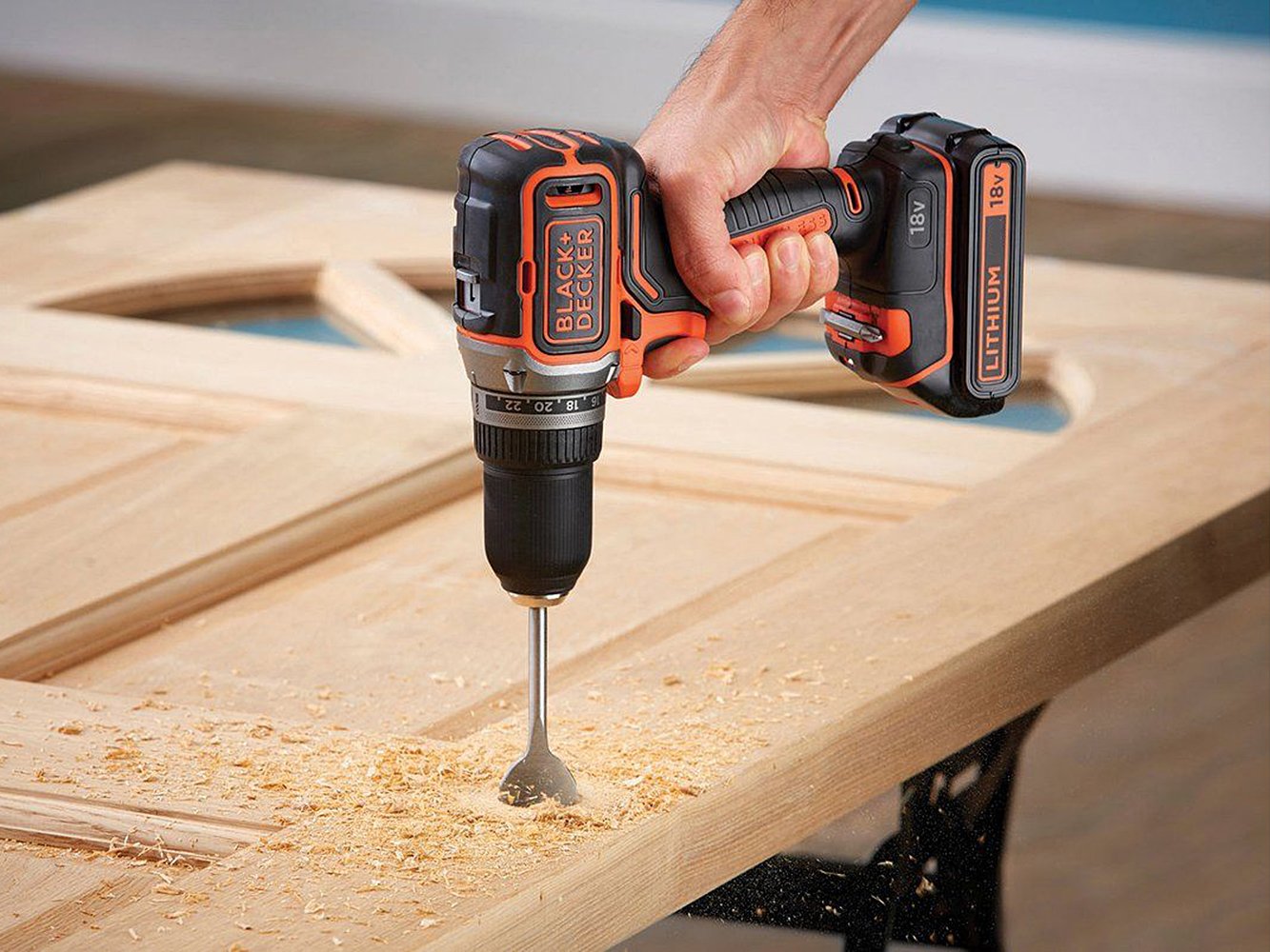 Дриль-шурупокрут Black & Decker BL186K1B2 Бездротовий 18 В Безщітковий 2 x Акумулятори 2 А·год Чохол, фото №7 Дриль-шурупокрут Black & Decker BL186K1B2 Бездротовий 18 В Безщітковий 2 x Акумулятори 2 А·год Чохол, фото №7