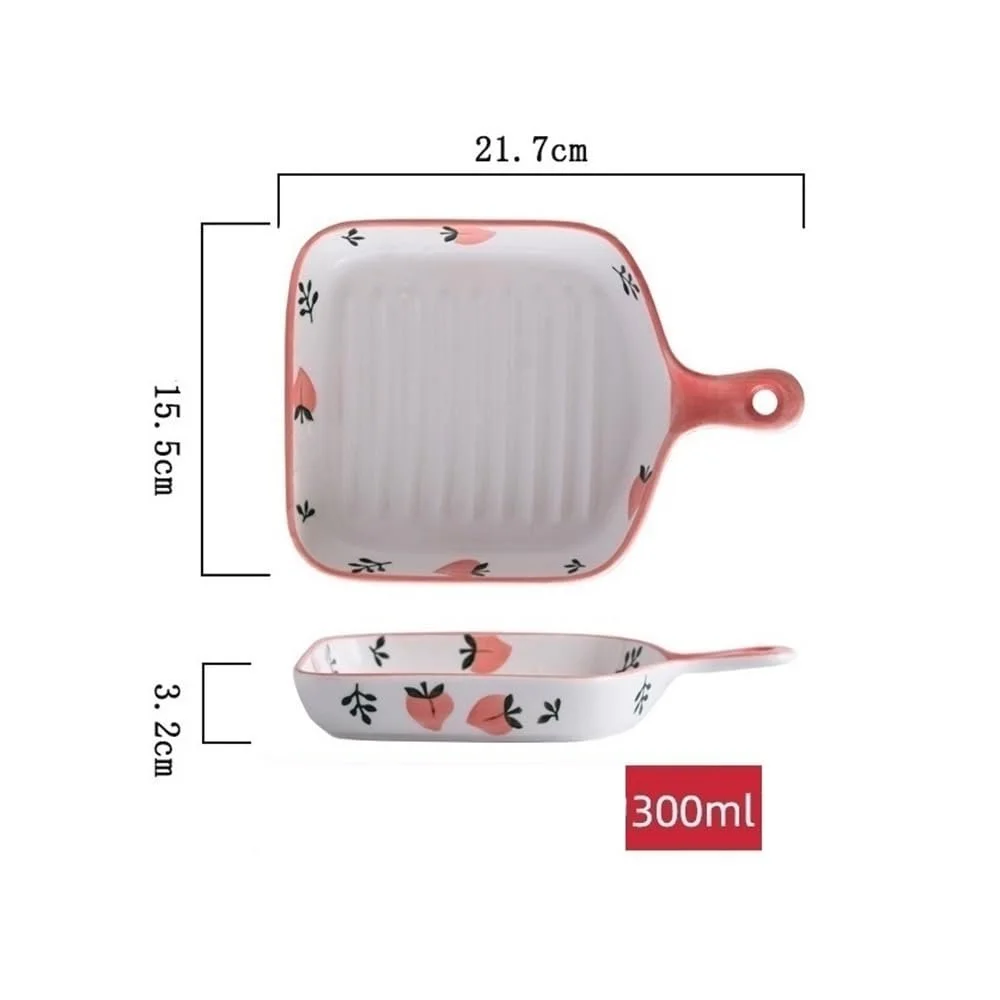 Форма для лазаньи керамическая ручная роспись прямоугольная с ручками и крышкой, фото №6 Форма для лазаньи керамическая ручная роспись прямоугольная с ручками и крышкой, фото №6