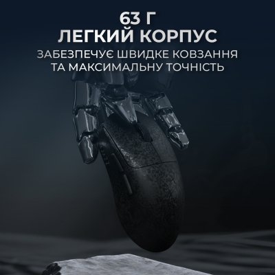 Мышка Ajazz AJ199 MAX Carbon fiber Wireless/Bluetooth/USB Black (AJ199-MAX-B), фото №11 Мышка Ajazz AJ199 MAX Carbon fiber Wireless/Bluetooth/USB Black (AJ199-MAX-B), фото №11