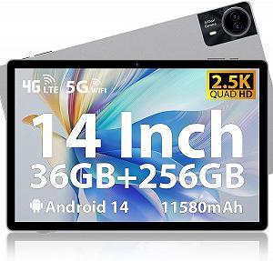 Планшет 14" 2.5K MAXLEGEN M621 12+24/256Gb 4G 2-SIM 8 ядер Android 14 11580 mAh Сірий - Фото 1