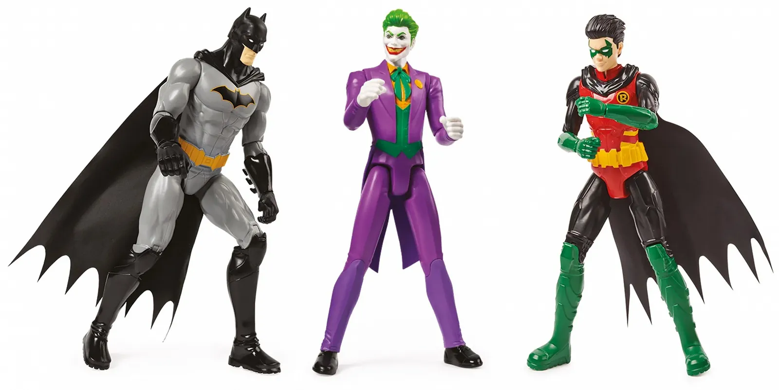 Набор фигурок DC Comics Batman Batman (Rebirth), Robin and Joker 30 см, фото №3