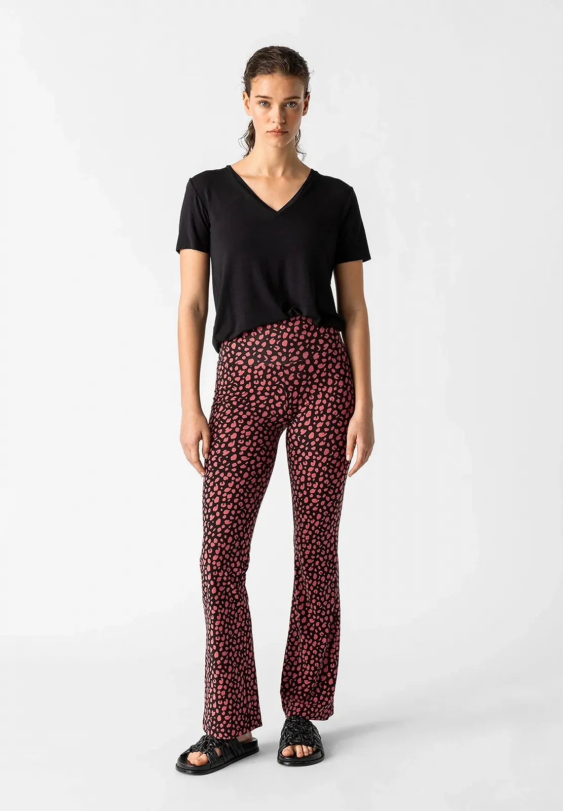 Женские брюки Les Lunes The Belle Pants Dot Black Blush - XL, фото №2