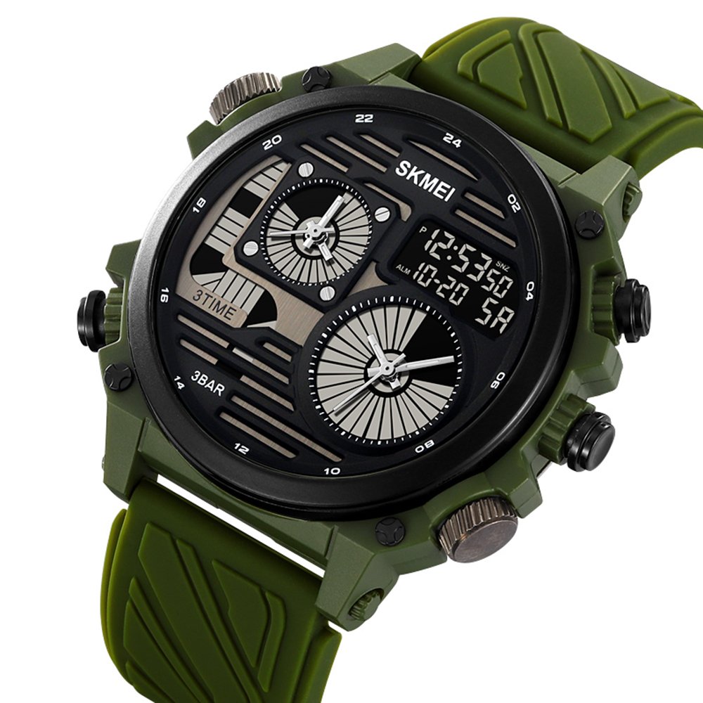 Годинник Skmei 2202PAG Army Green, фото №3