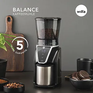Електрична Кавомолка Wilfa Balance Конічна 31 рівень помелу Контейнер для зерен 275 г Таймер Антистатичний контейнер для кави Легке очищення Сріблястий ціна на synthetic.ua - Фото 1 Електрична Кавомолка Wilfa Balance Конічна 31 рівень помелу Контейнер для зерен 275 г Таймер Антистатичний контейнер для кави Легке очищення Сріблястий synthetic.ua - Фото 1