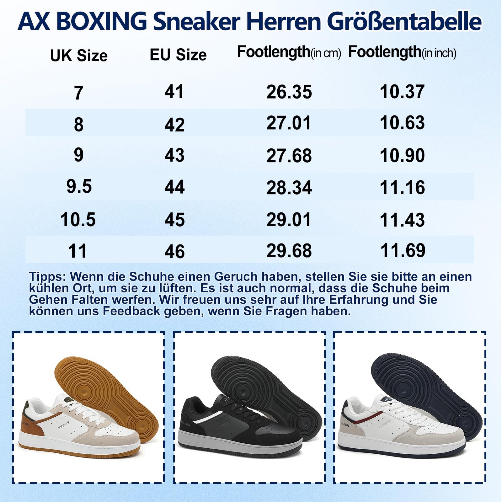 Кроссовки AX BOXING Модные мужские Мужская обувь Повседневная обувь Обувь для ходьбы Дышащие кроссовки Легкие кроссовки Размер 41-46 EU, фото №9 Кроссовки AX BOXING Модные мужские Мужская обувь Повседневная обувь Обувь для ходьбы Дышащие кроссовки Легкие кроссовки Размер 41-46 EU, фото №9