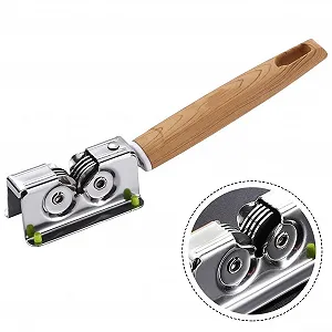 Ручна точилка для ножів з дерев'яною ручкою Bubinga synthetic.ua - Фото 1