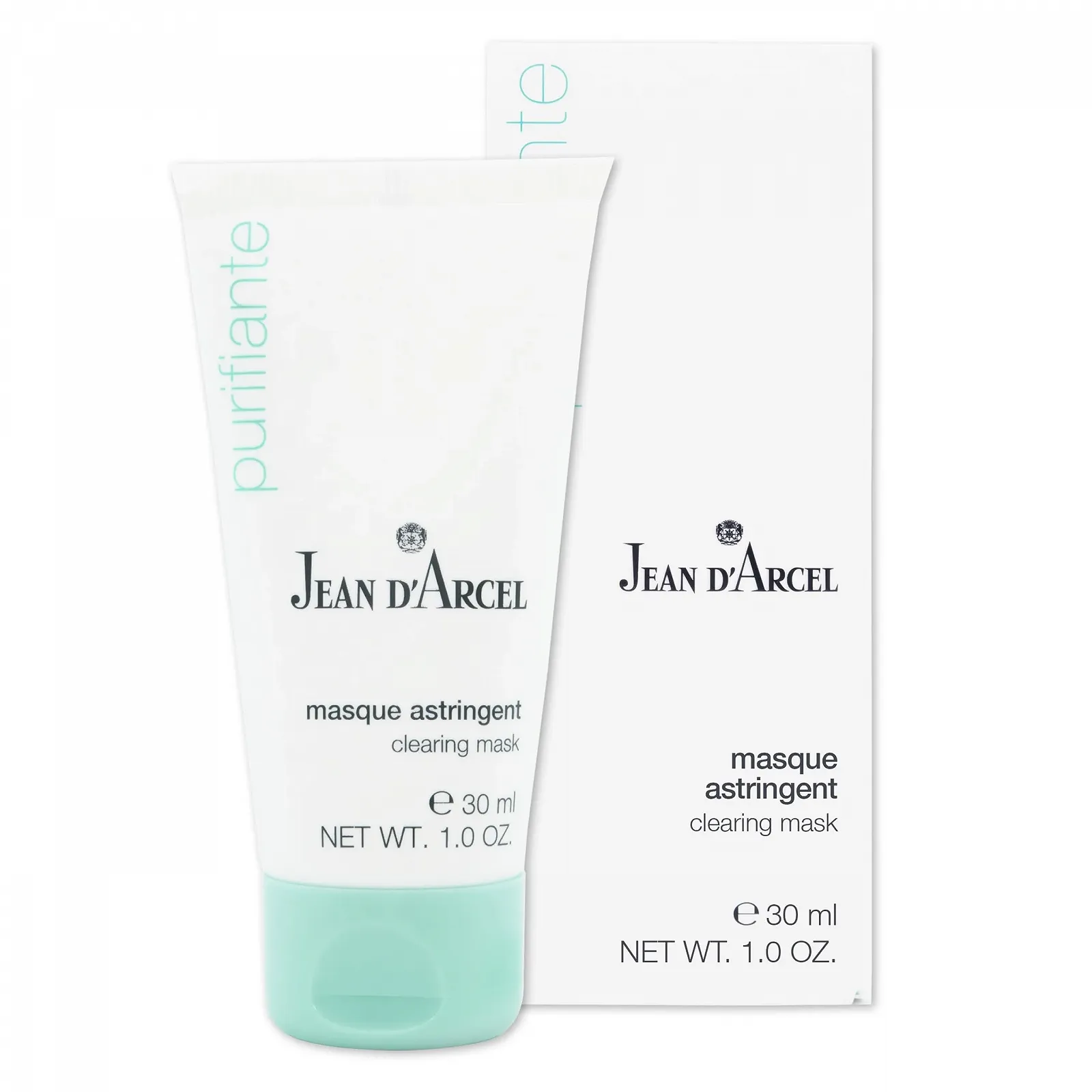Маска JEAN D'ARCEL Purifiante Astringent для звуження пор проти почервоніння та жирної шкіри з білою глиною та алантоїном 30 мл, фото №1