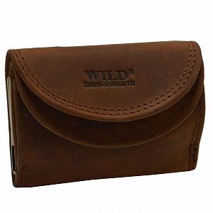 Практичный кошелек унисекс Wild Water Buffalo Leather German Design, коричневый, мини-кошелек Buffalo Leather - Фото 1