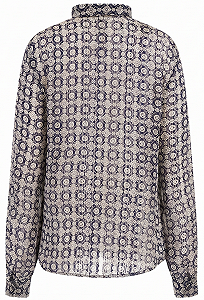 Жіноча синя блуза GUESS JEANS / Синя / Розмір S synthetic.ua - Фото 1