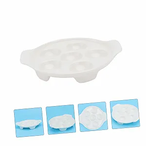 Форма для запікання равликів ABOOFAN керамічна для духовки та гриля біла synthetic.ua - Фото 1